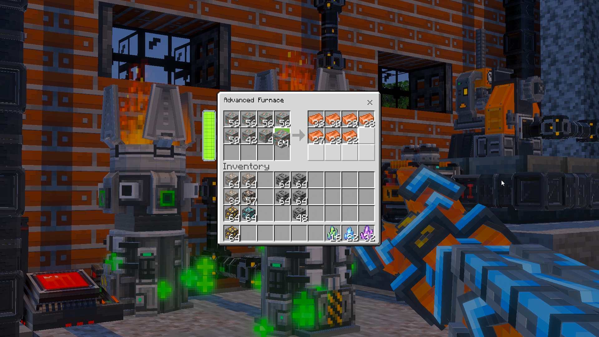 The Advanced Furnace smelting ores in bulk